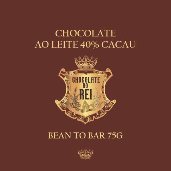 Chocolate ao leite 40% cacau - Chocolate do Rei