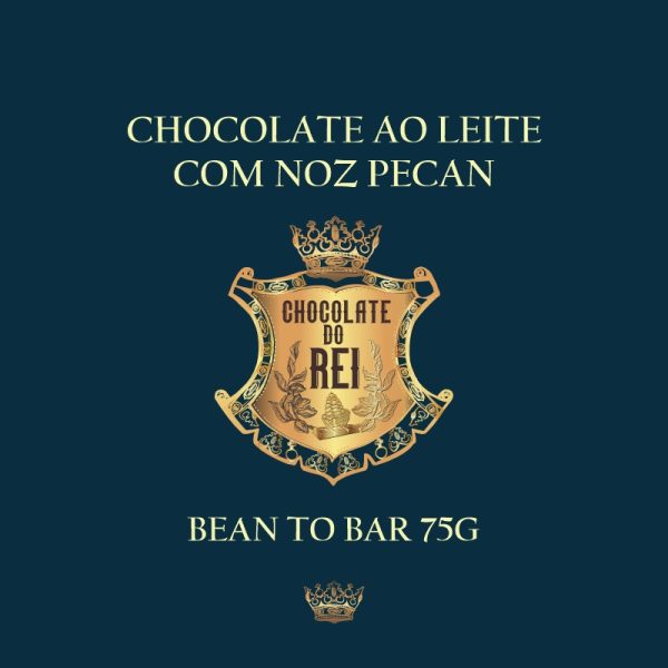 Chocolate ao leite com noz pecan - Chocolate do Rei