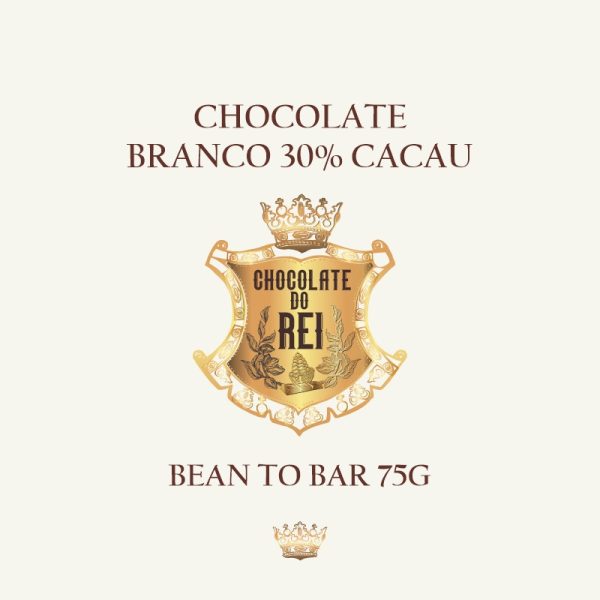 Chocolate branco 30% cacau - Chocolate do Rei