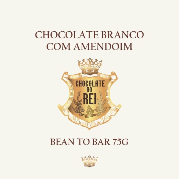 Chocolate branco com amendoim - Chocolate do Rei